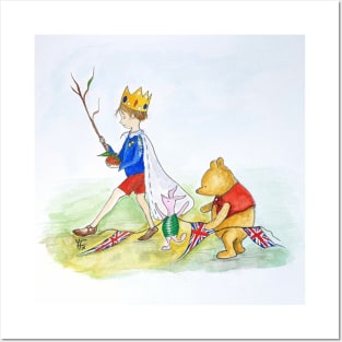 Winnie The Pooh Coronation Day Posters and Art